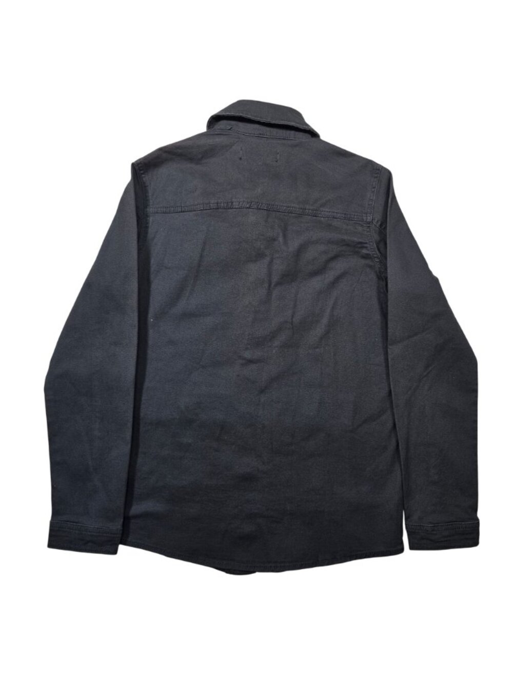 1822 Denim Women's Utility Jacket Black Button Front 4 Pocket XS NWT Cotton - Picture 2 of 8